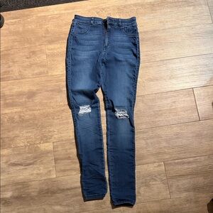 FITJEANS Women's Dark Blue Skinny Jeans